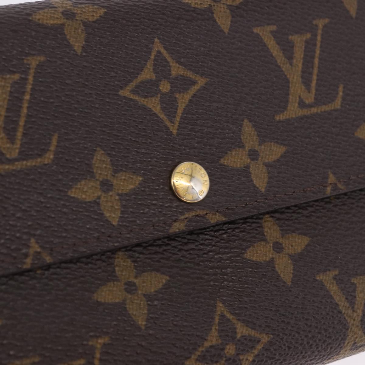 LOUIS VUITTON Monogram Portefeuille Sarah Long Wallet M61734 LV Auth 202008