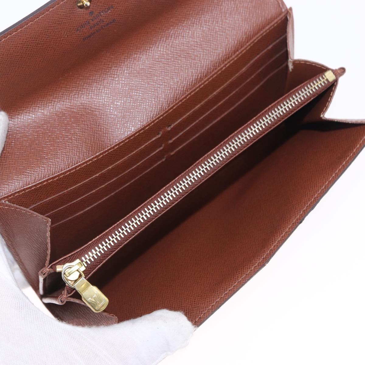 LOUIS VUITTON Monogram Portefeuille Sarah Long Wallet M61734 LV Auth 202008