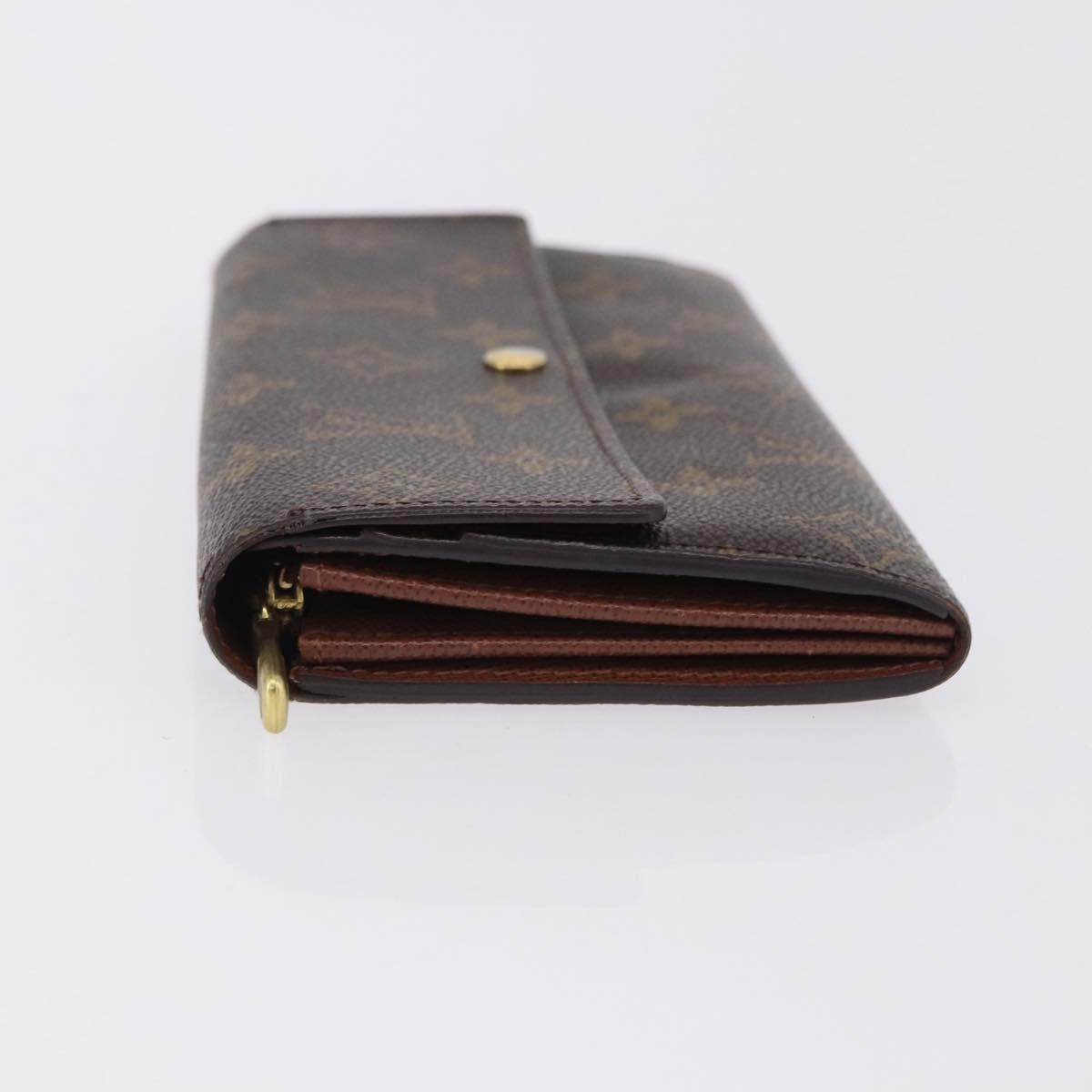 LOUIS VUITTON Monogram Portefeuille Sarah Long Wallet M61734 LV Auth 202008