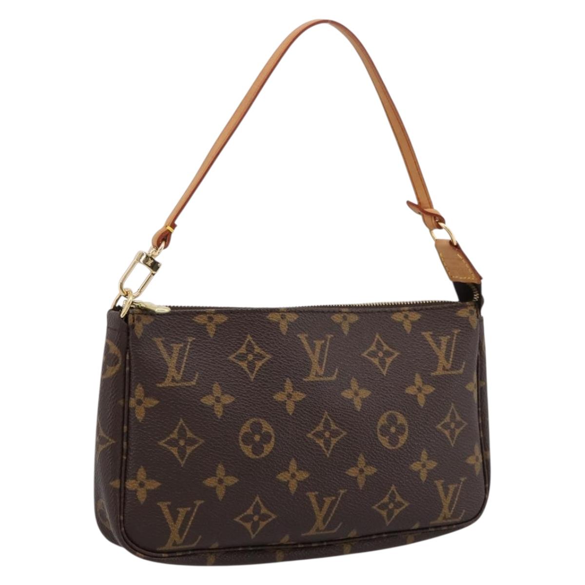 LOUIS VUITTON Monogram Pochette Accessoires Pouch M51980 LV Auth 202010V