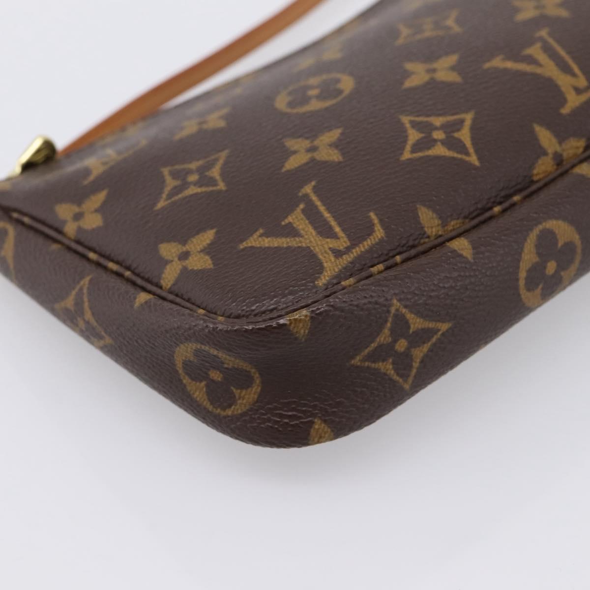 LOUIS VUITTON Monogram Pochette Accessoires Pouch M51980 LV Auth 202010V