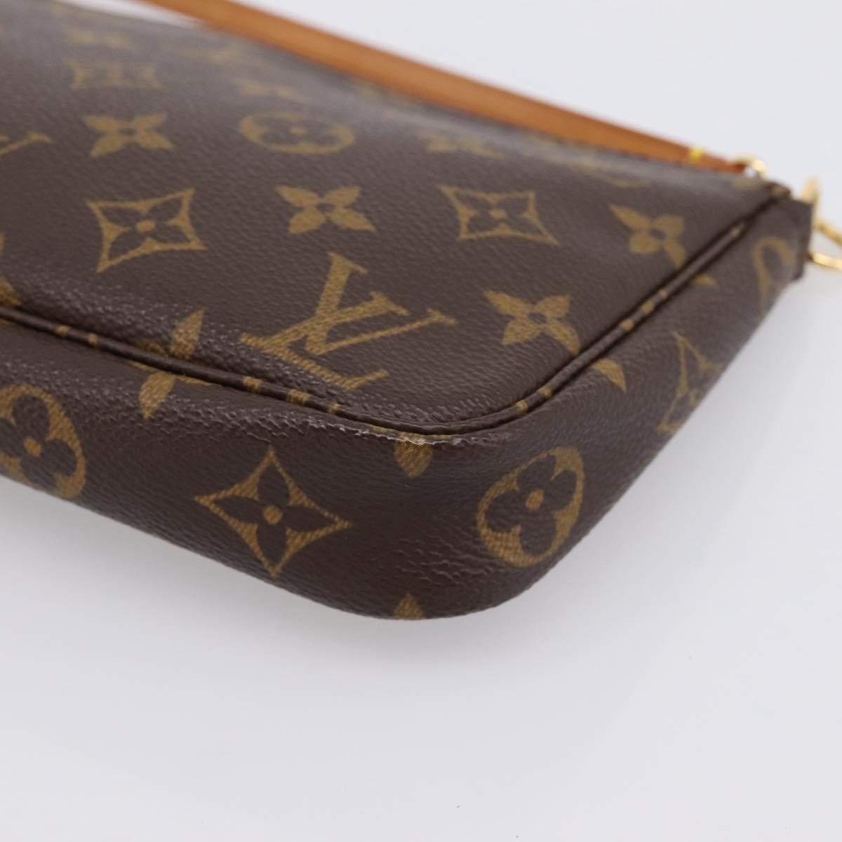 LOUIS VUITTON Monogram Pochette Accessoires Pouch M51980 LV Auth 202010V