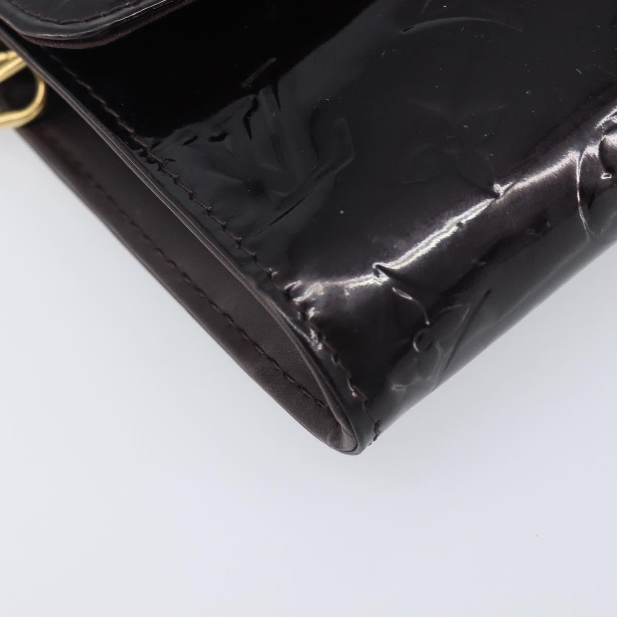 LOUIS VUITTON Monogram Vernis Bel Ale Shoulder Bag Amarante M93613 Auth 202014