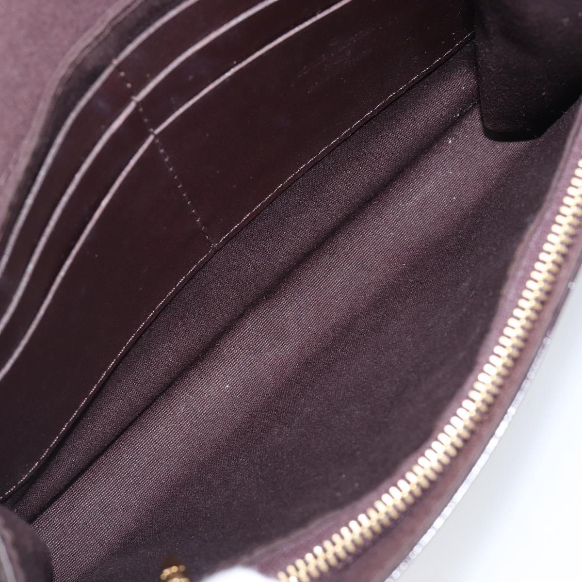 LOUIS VUITTON Monogram Vernis Bel Ale Shoulder Bag Amarante M93613 Auth 202014