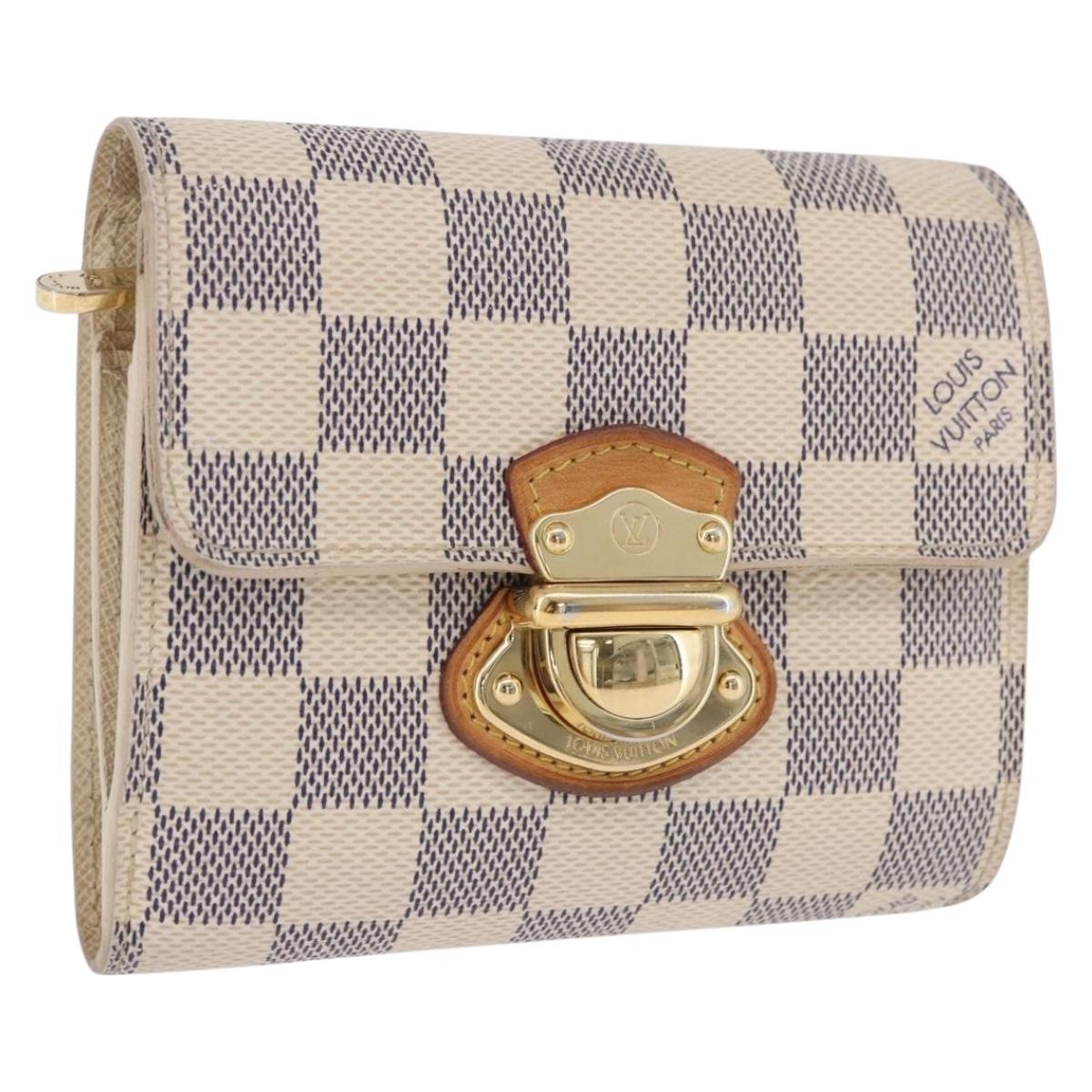LOUIS VUITTON Damier Azur Portefeuille Joy Bifold Wallet N60030 LV Auth 202016