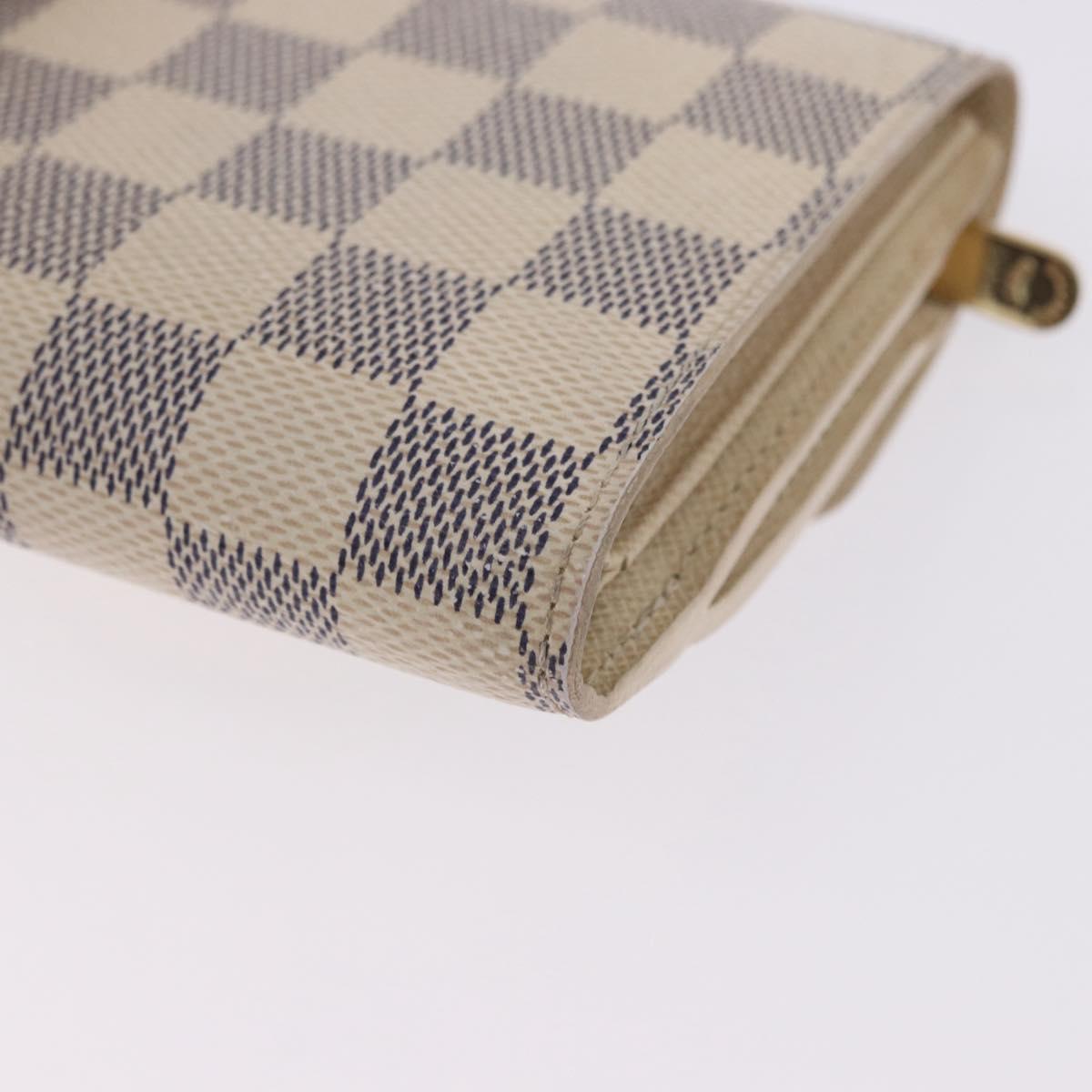 LOUIS VUITTON Damier Azur Portefeuille Joy Bifold Wallet N60030 LV Auth 202016