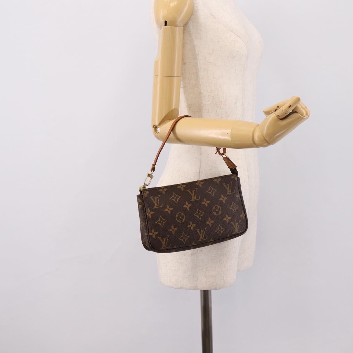 LOUIS VUITTON Monogram Pochette Accessoires Accessory Pouch M51980 Auth 202019