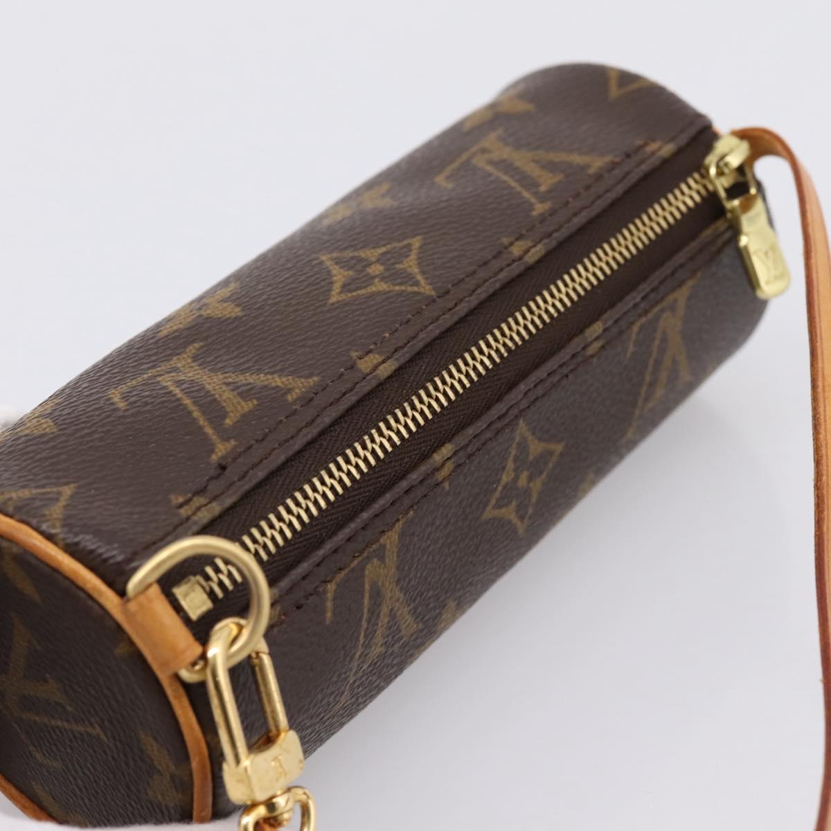 LOUIS VUITTON Monogram Papillon Pouch LV Auth 202020