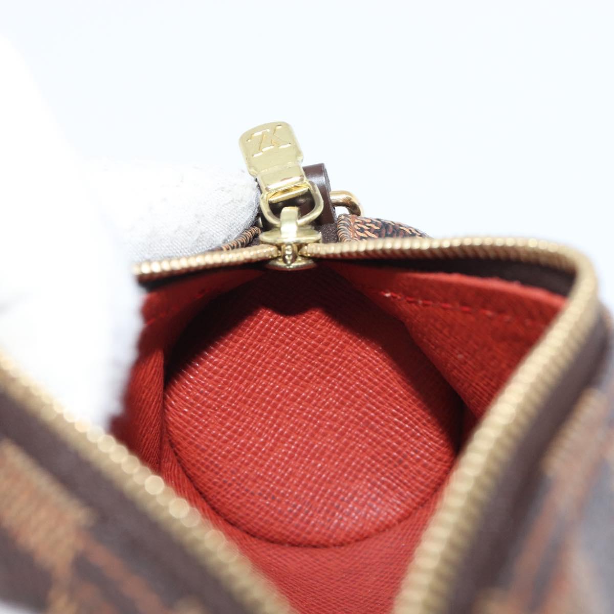 LOUIS VUITTON Damier Ebene Papillon Pouch LV Auth 202021A