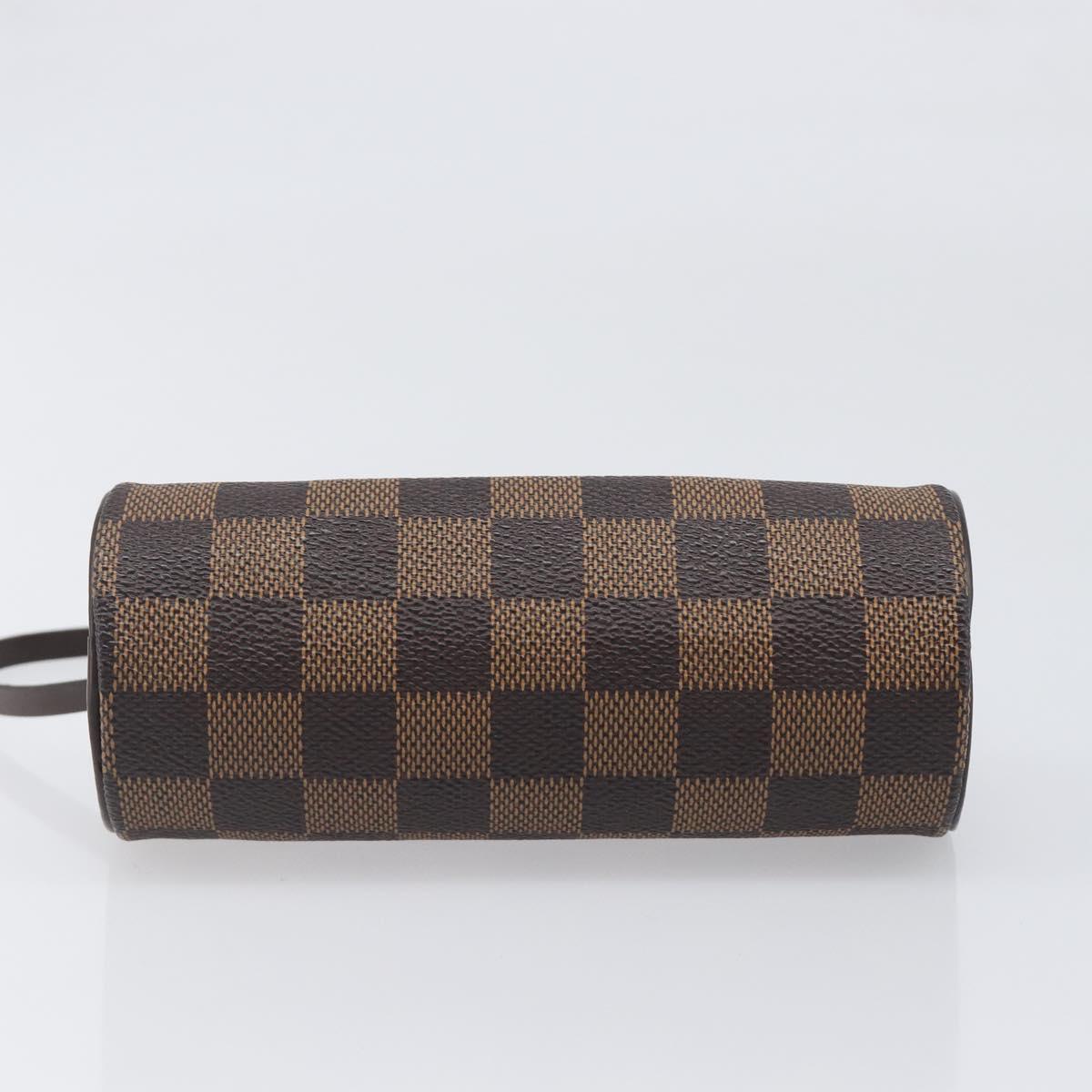 LOUIS VUITTON Damier Ebene Papillon Pouch LV Auth 202021A