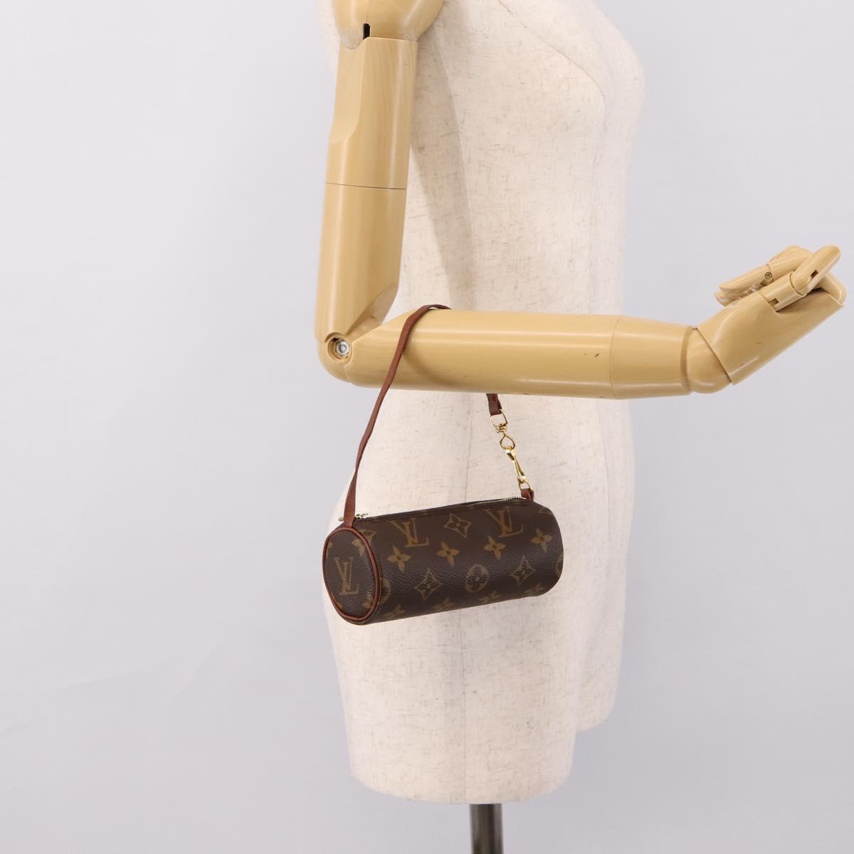 LOUIS VUITTON Monogram Papillon Pouch Pouch LV Auth 202022