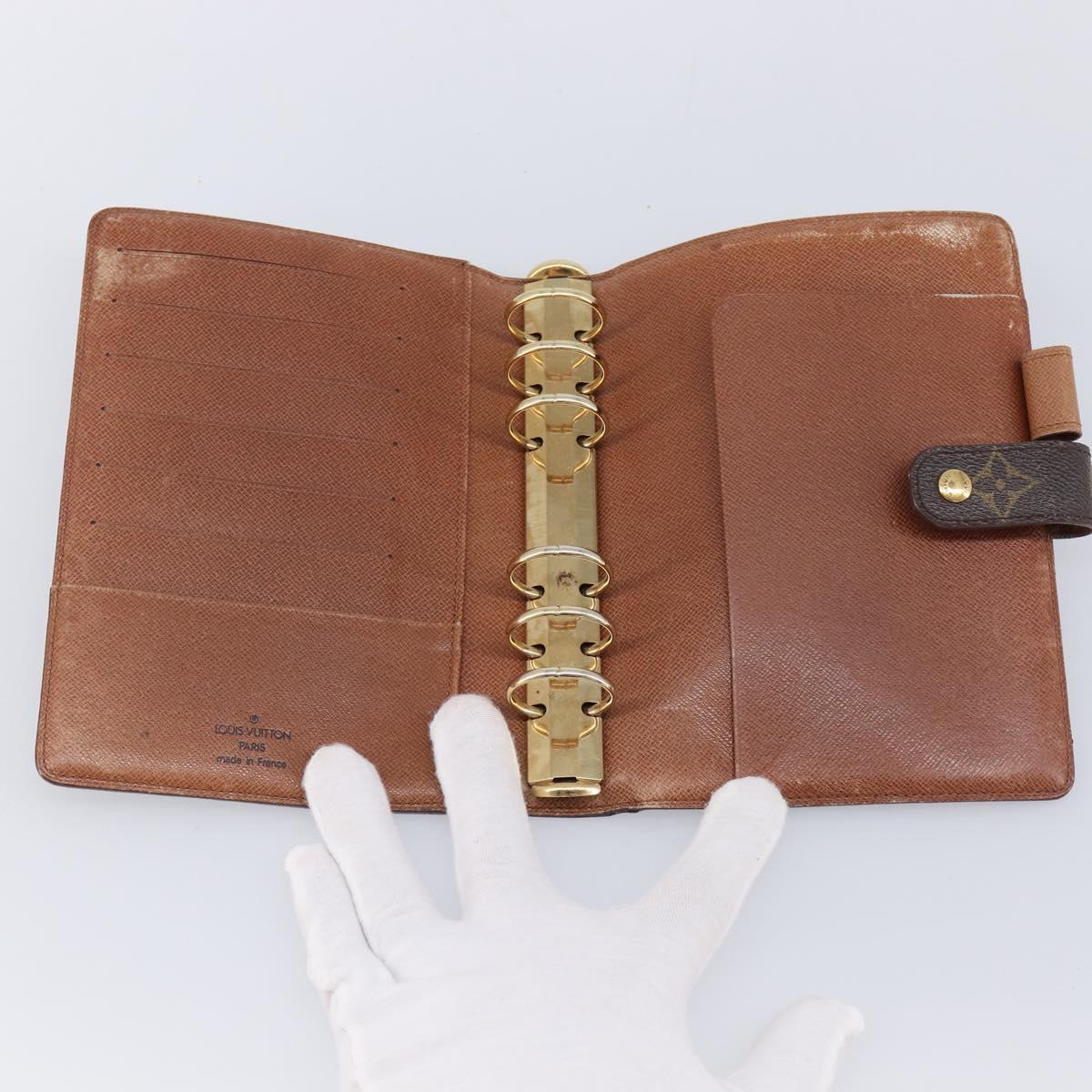 LOUIS VUITTON Monogram Agenda MM Day Planner Cover R20105 LV Auth 202024