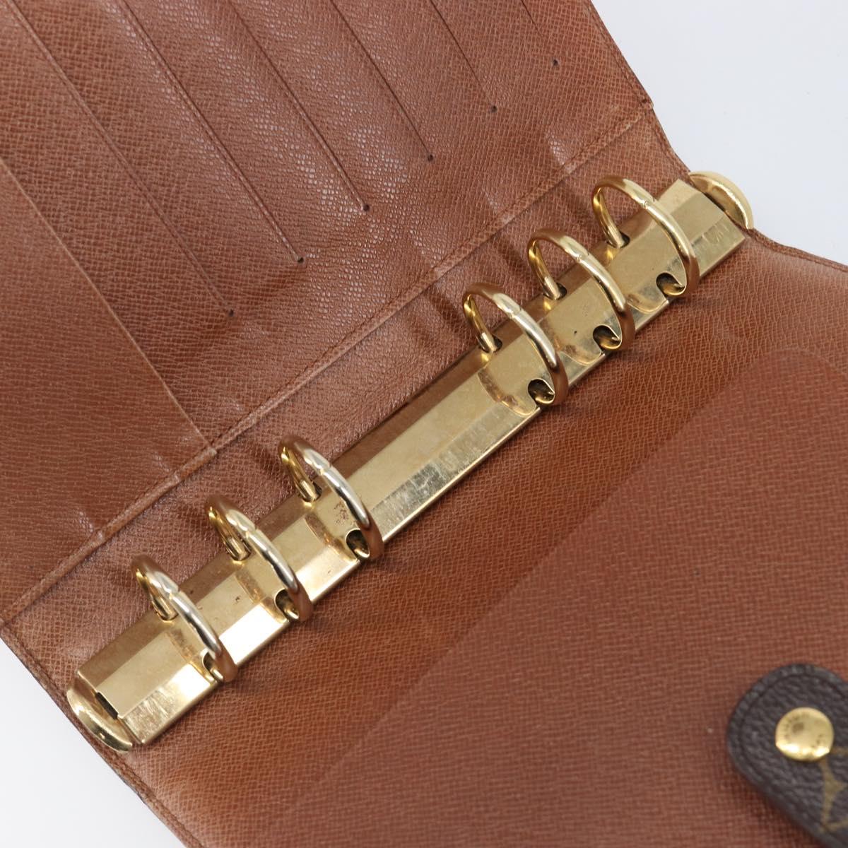 LOUIS VUITTON Monogram Agenda MM Day Planner Cover R20105 LV Auth 202024