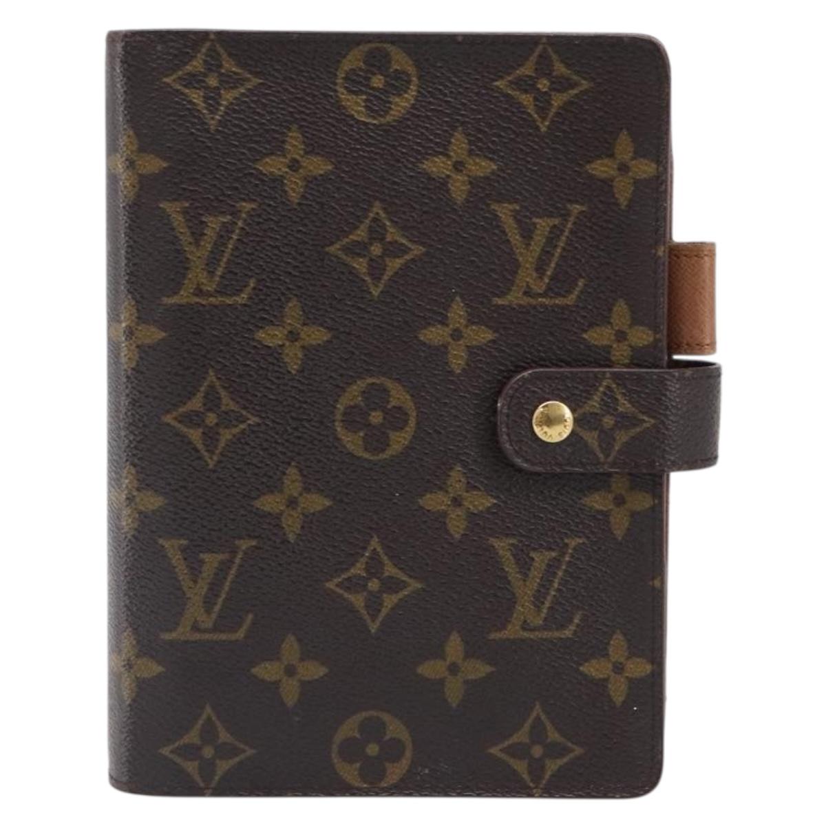 LOUIS VUITTON Monogram Agenda MM Day Planner Cover R20105 LV Auth 202024