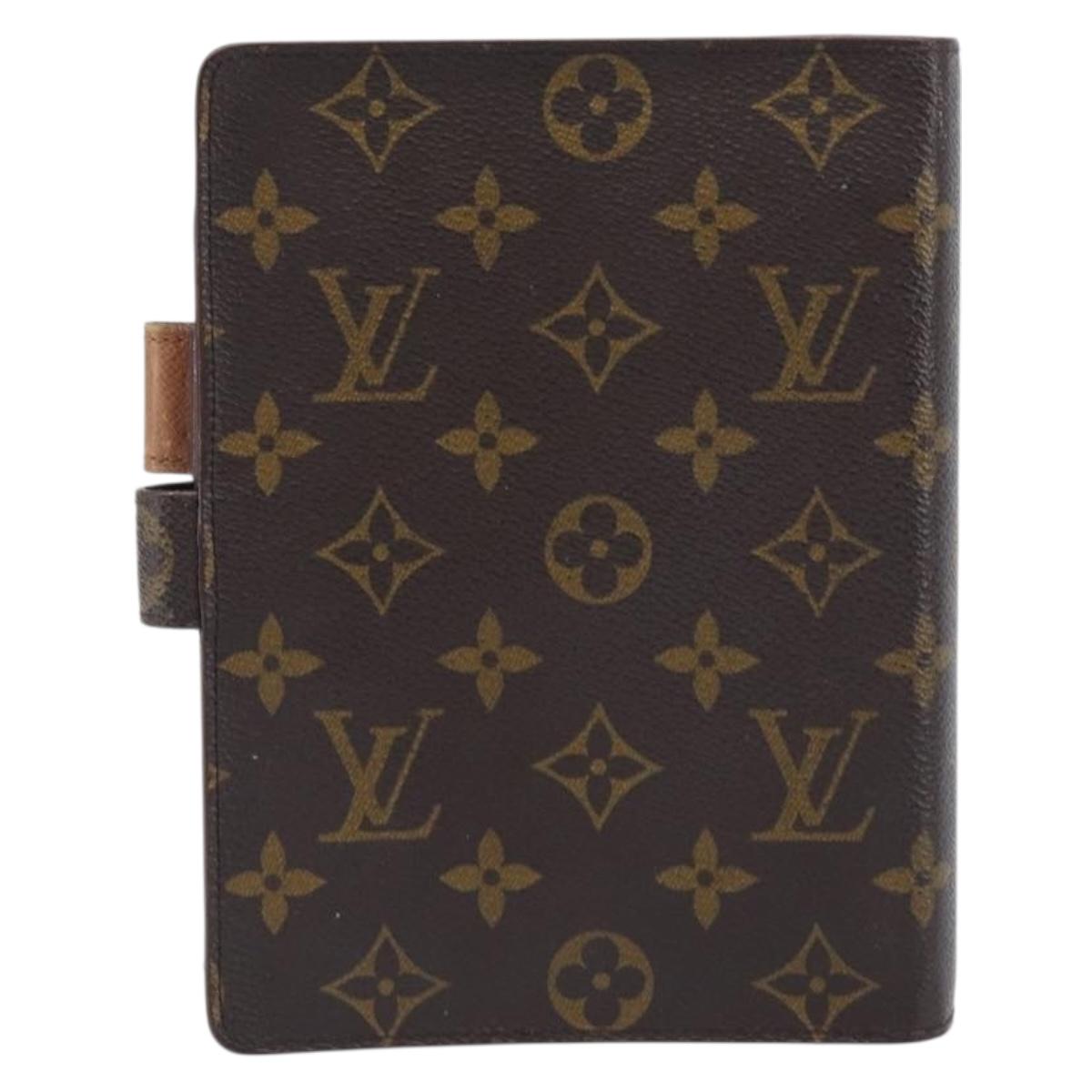 LOUIS VUITTON Monogram Agenda MM Day Planner Cover R20105 LV Auth 202024