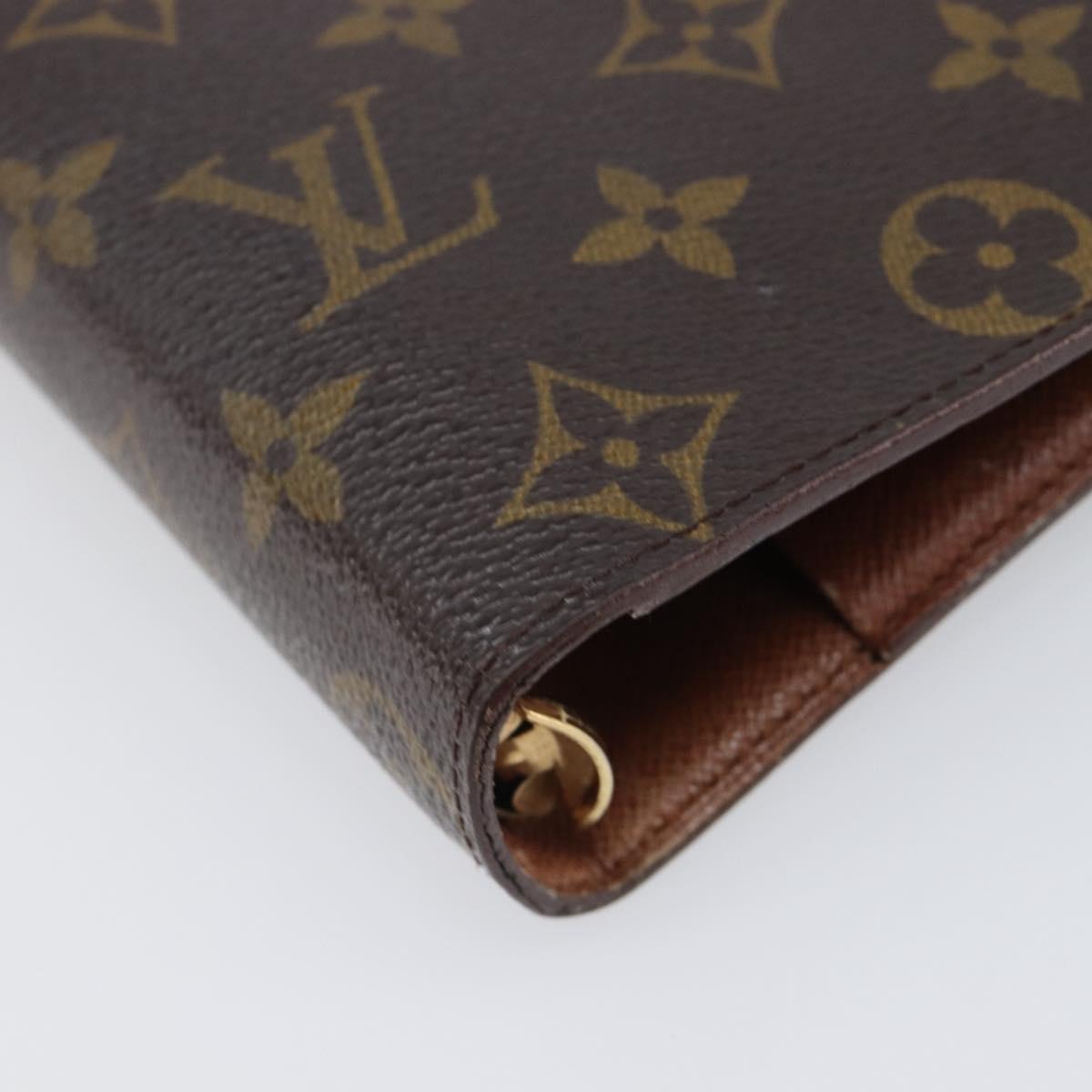LOUIS VUITTON Monogram Agenda MM Day Planner Cover R20105 LV Auth 202024