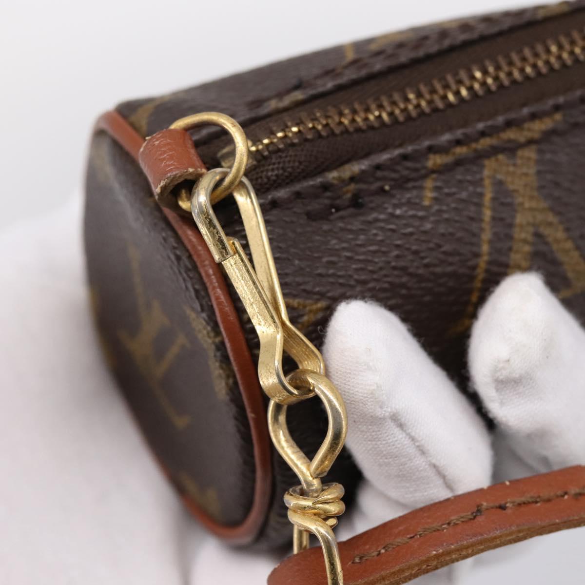 LOUIS VUITTON Monogram Papillon Pouch LV Auth 202025