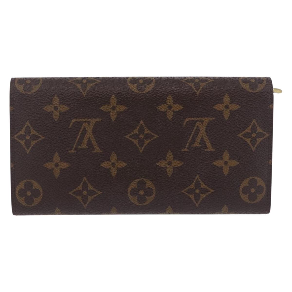 LOUIS VUITTON Monogram Portefeuille Sarah Long Wallet M61734 LV Auth 202026