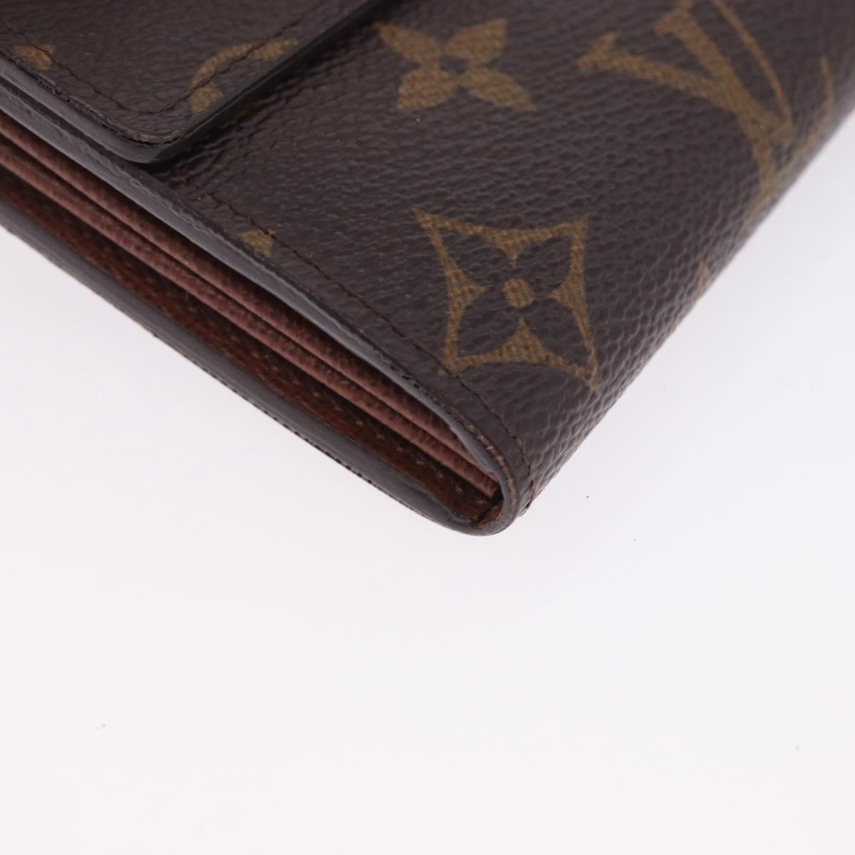 LOUIS VUITTON Monogram Portefeuille Sarah Long Wallet M61734 LV Auth 202026