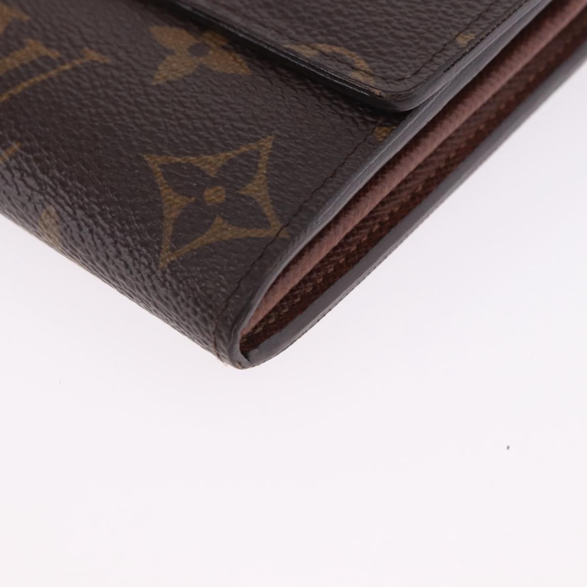 LOUIS VUITTON Monogram Portefeuille Sarah Long Wallet M61734 LV Auth 202026