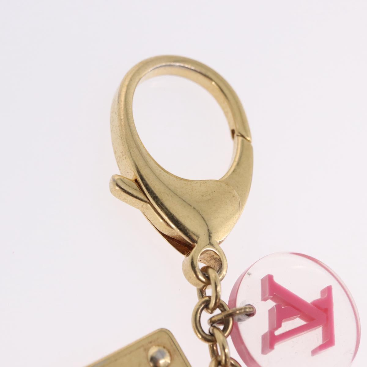 LOUIS VUITTON Porte Cles Fleur Charm Metal Multicolor M60046 LV Auth 202033