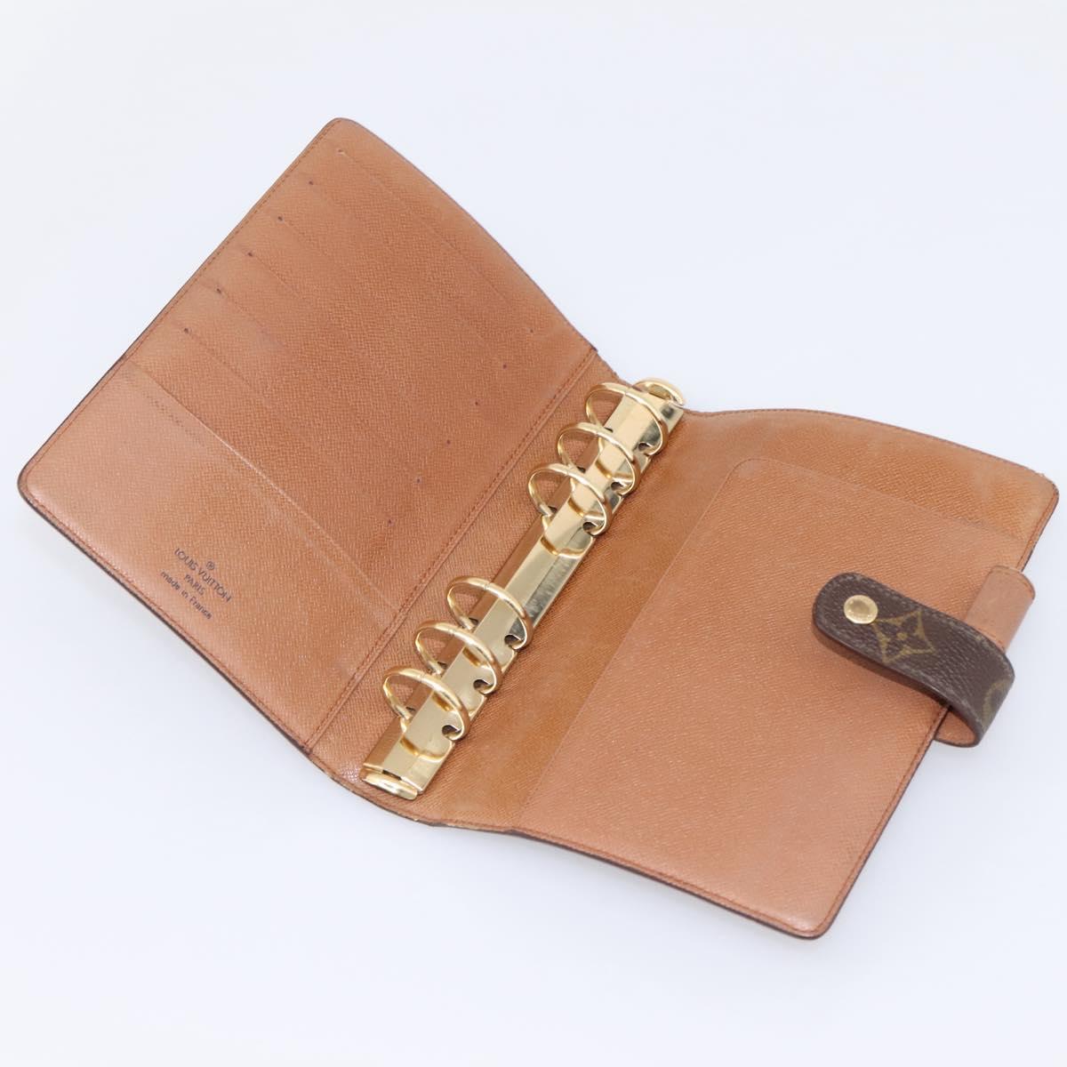 LOUIS VUITTON Monogram Agenda MM Day Planner Cover R20105 LV Auth 202041