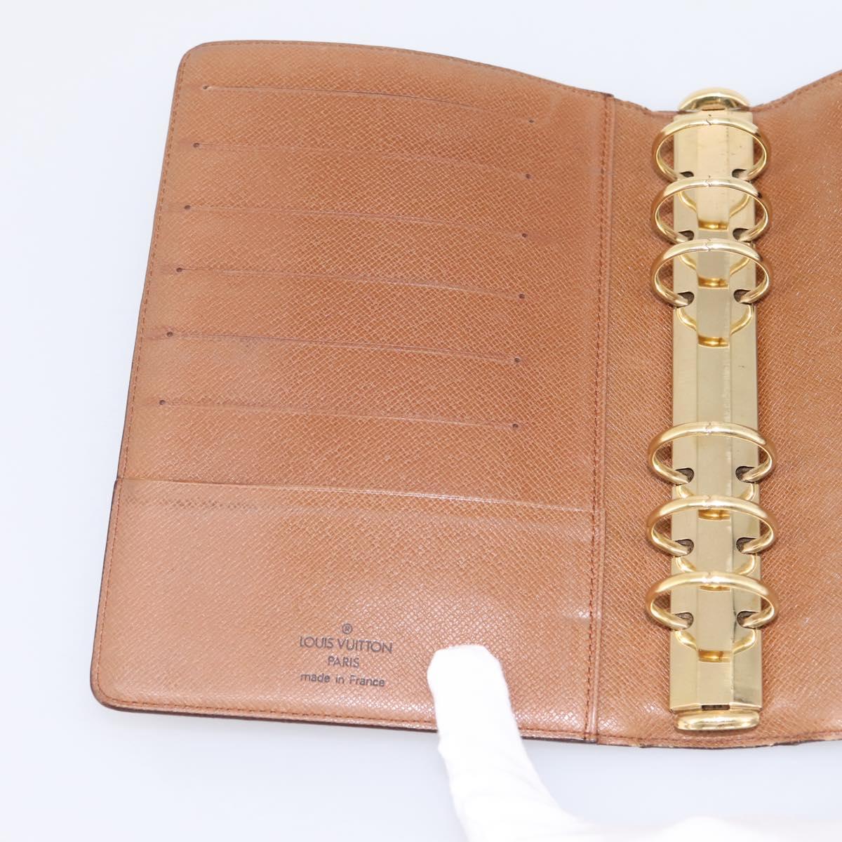 LOUIS VUITTON Monogram Agenda MM Day Planner Cover R20105 LV Auth 202041