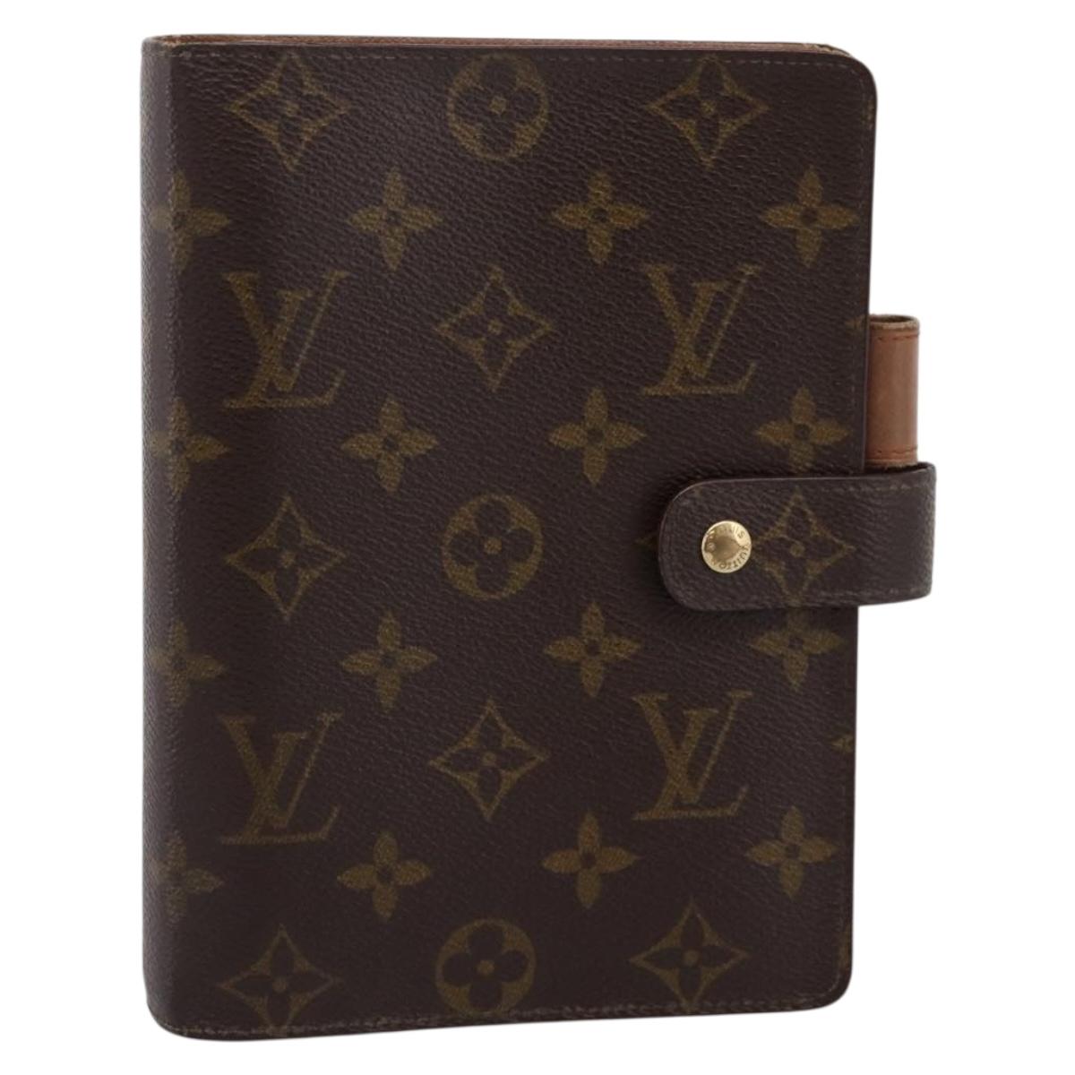 LOUIS VUITTON Monogram Agenda MM Day Planner Cover R20105 LV Auth 202041