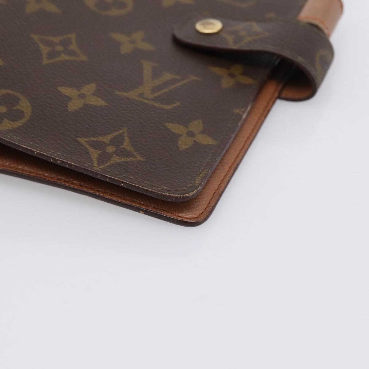 LOUIS VUITTON Monogram Agenda MM Day Planner Cover R20105 LV Auth 202041