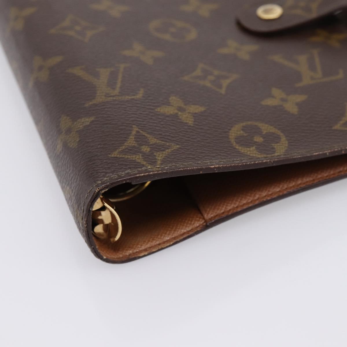 LOUIS VUITTON Monogram Agenda MM Day Planner Cover R20105 LV Auth 202041