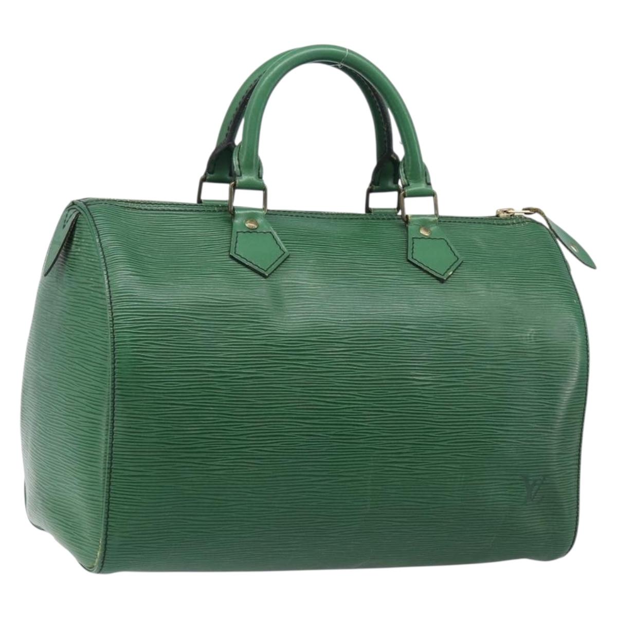 LOUIS VUITTON Epi Speedy 30 Hand Bag Borneo Green M43004 LV Auth 202050