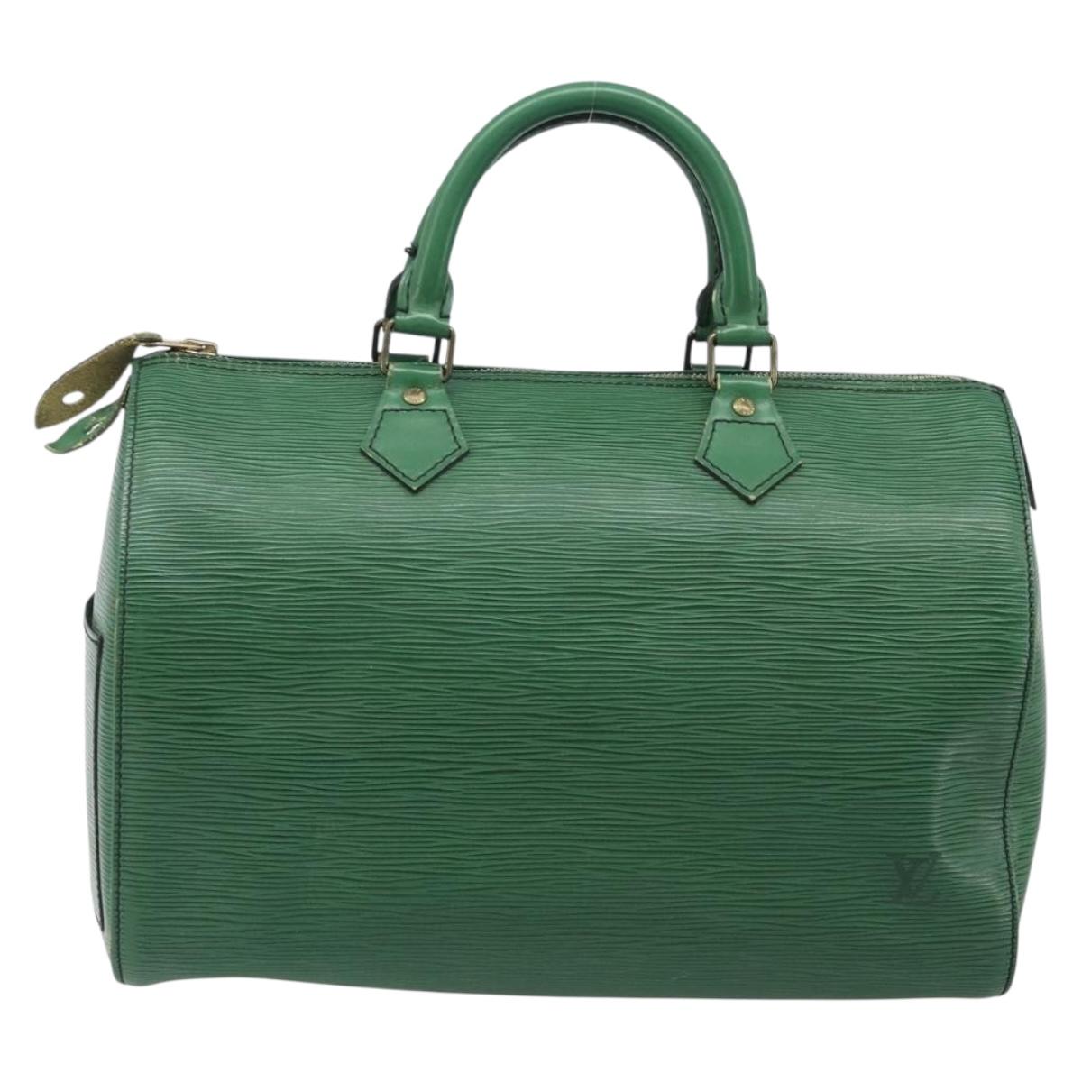 LOUIS VUITTON Epi Speedy 30 Hand Bag Borneo Green M43004 LV Auth 202050