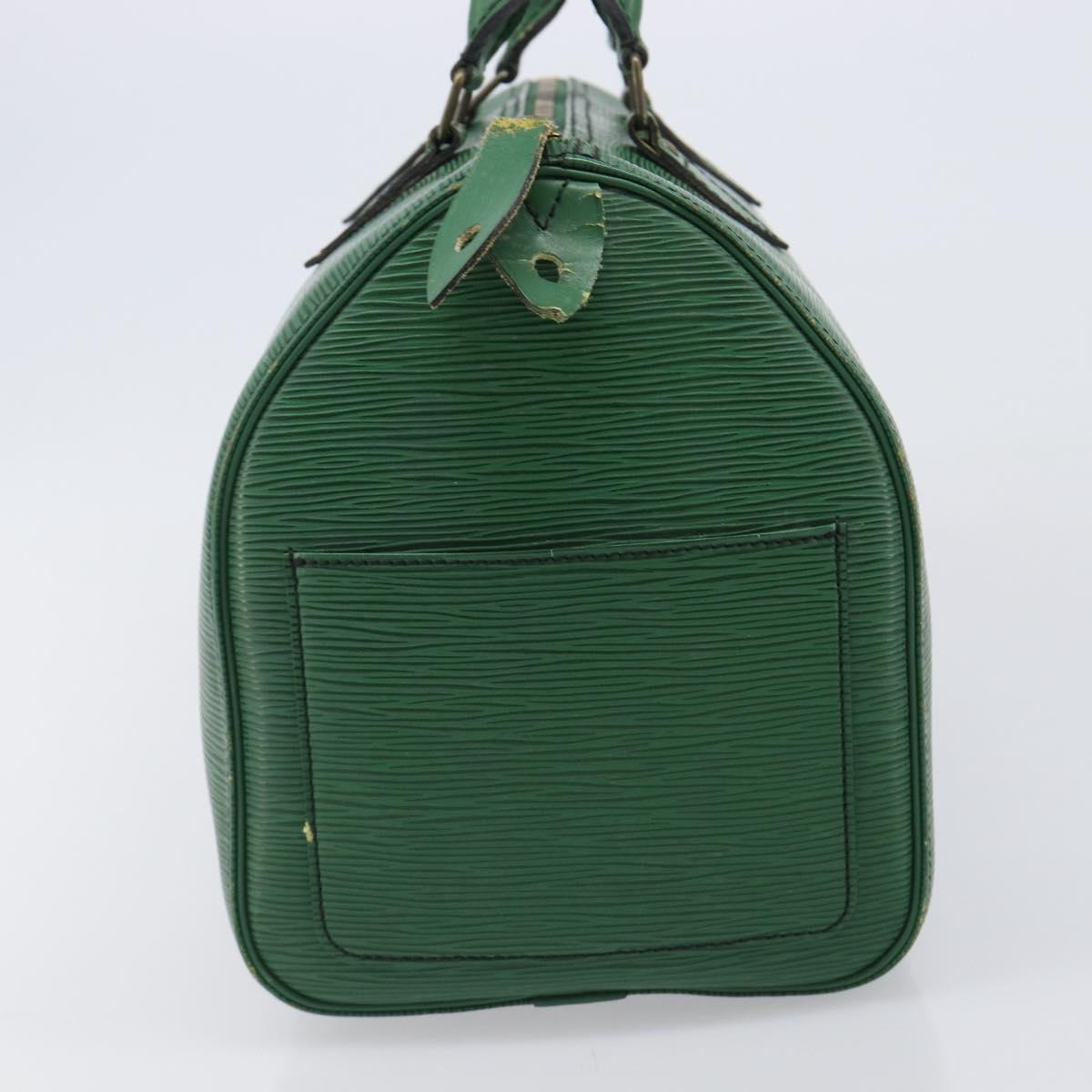 LOUIS VUITTON Epi Speedy 30 Hand Bag Borneo Green M43004 LV Auth 202050