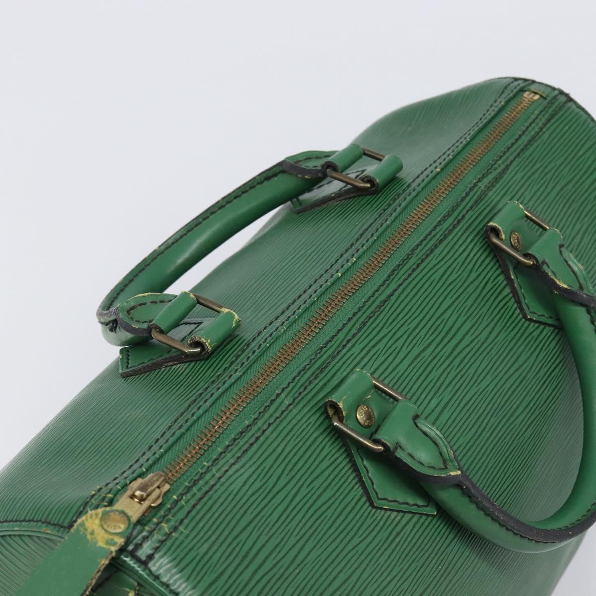LOUIS VUITTON Epi Speedy 30 Hand Bag Borneo Green M43004 LV Auth 202050