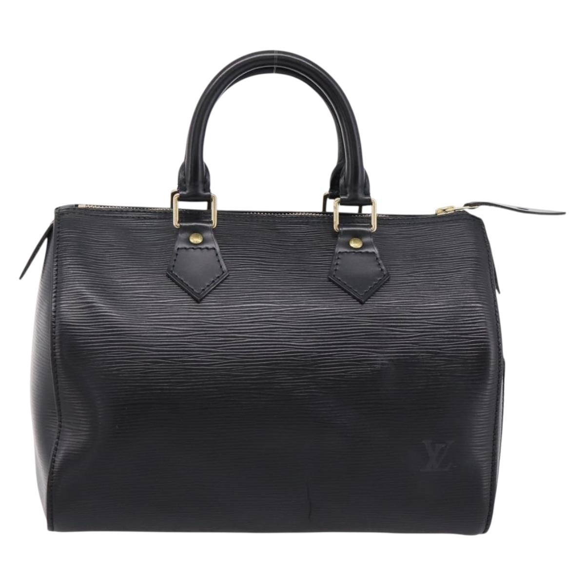 LOUIS VUITTON Epi Speedy 25 Hand Bag Noir M43012 LV Auth 202051V