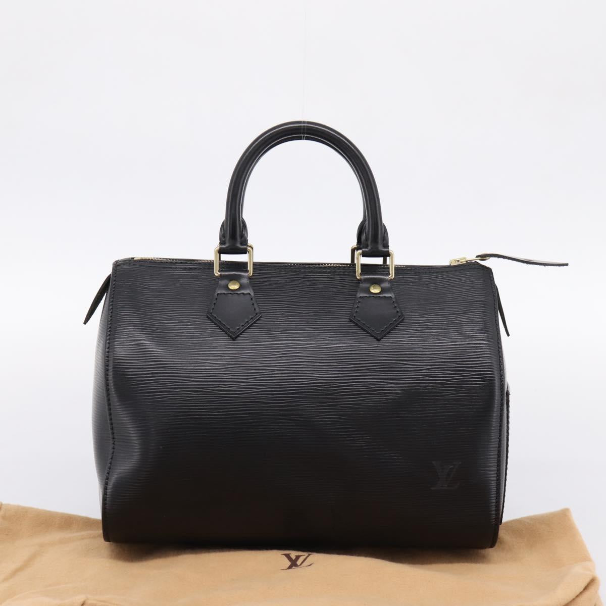 LOUIS VUITTON Epi Speedy 25 Hand Bag Noir M43012 LV Auth 202051V