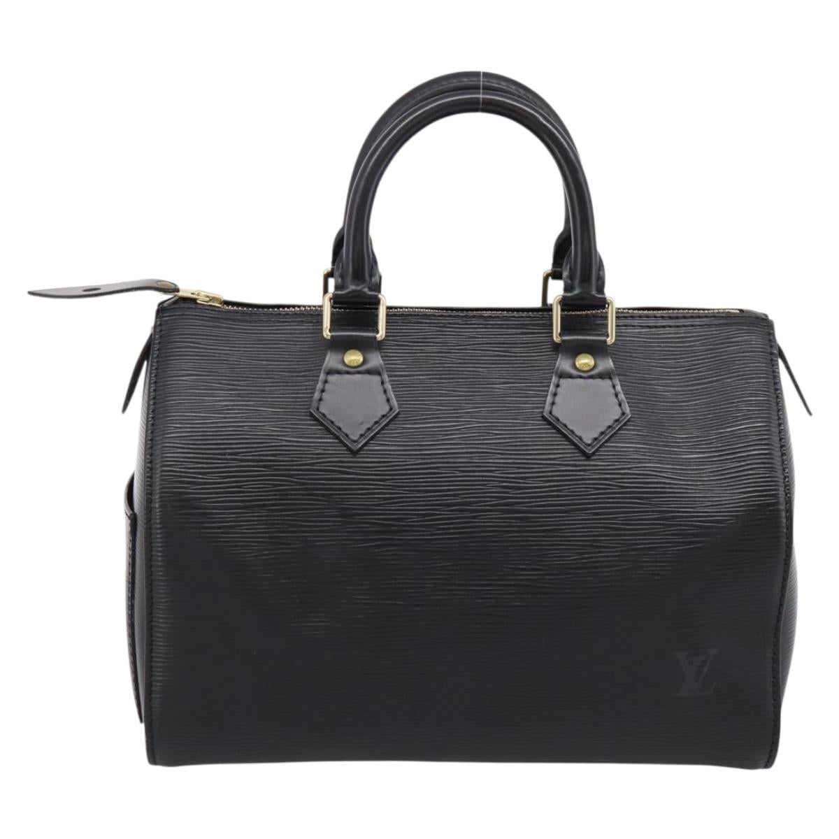 LOUIS VUITTON Epi Speedy 25 Hand Bag Noir M43012 LV Auth 202051V