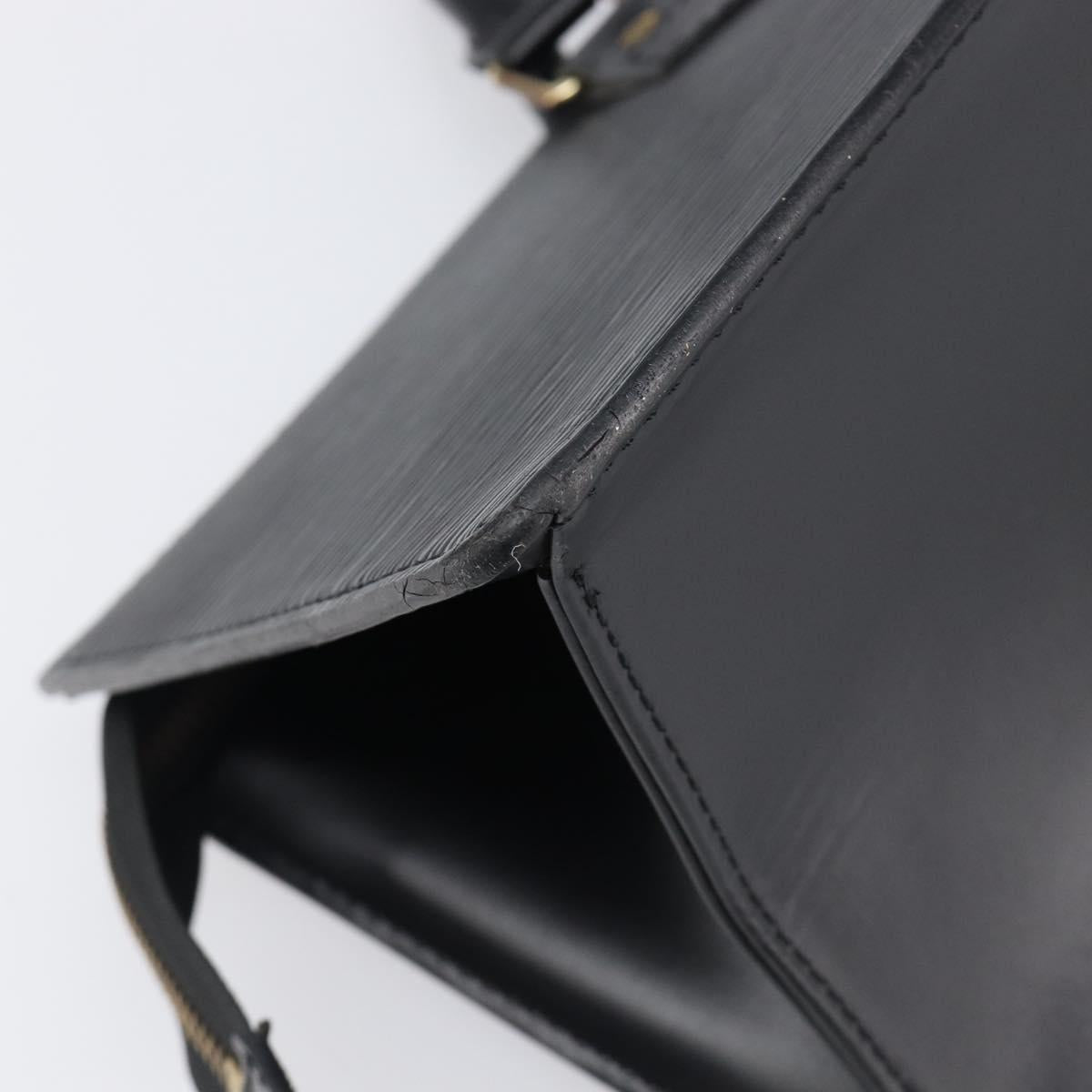 LOUIS VUITTON Epi Sac Triangle Hand Bag Black M52092 LV Auth 202052A