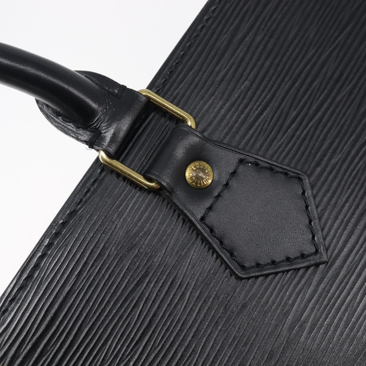 LOUIS VUITTON Epi Sac Triangle Hand Bag Black M52092 LV Auth 202052A