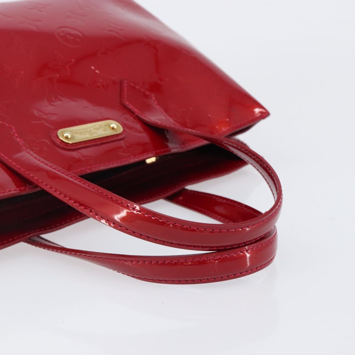 LOUIS VUITTON Monogram Vernis Wilshire PM Pomme D'amour M93642 LV Auth 202053A