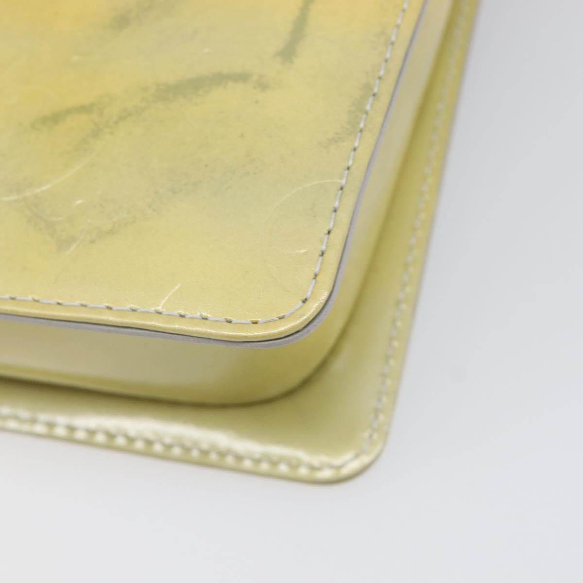 LOUIS VUITTON Monogram Vernis Motto Accessory Pouch Gris M91030 LV Auth 202054