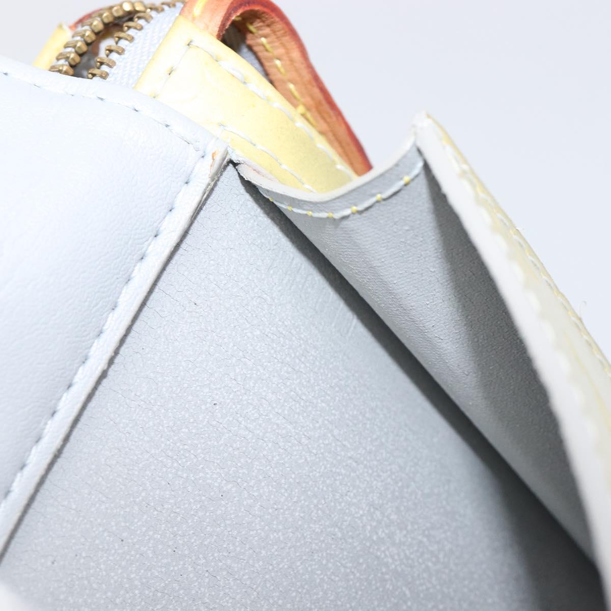 LOUIS VUITTON Monogram Vernis Motto Accessory Pouch Gris M91030 LV Auth 202054