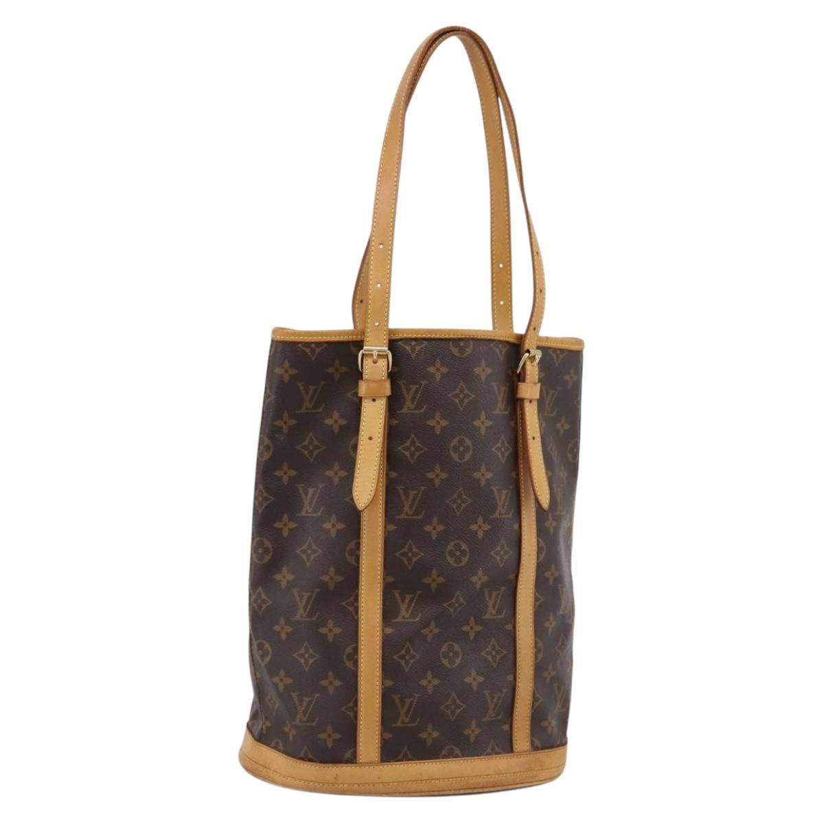 LOUIS VUITTON Monogram Bucket GM Shoulder Bag M42236 LV Auth 202055