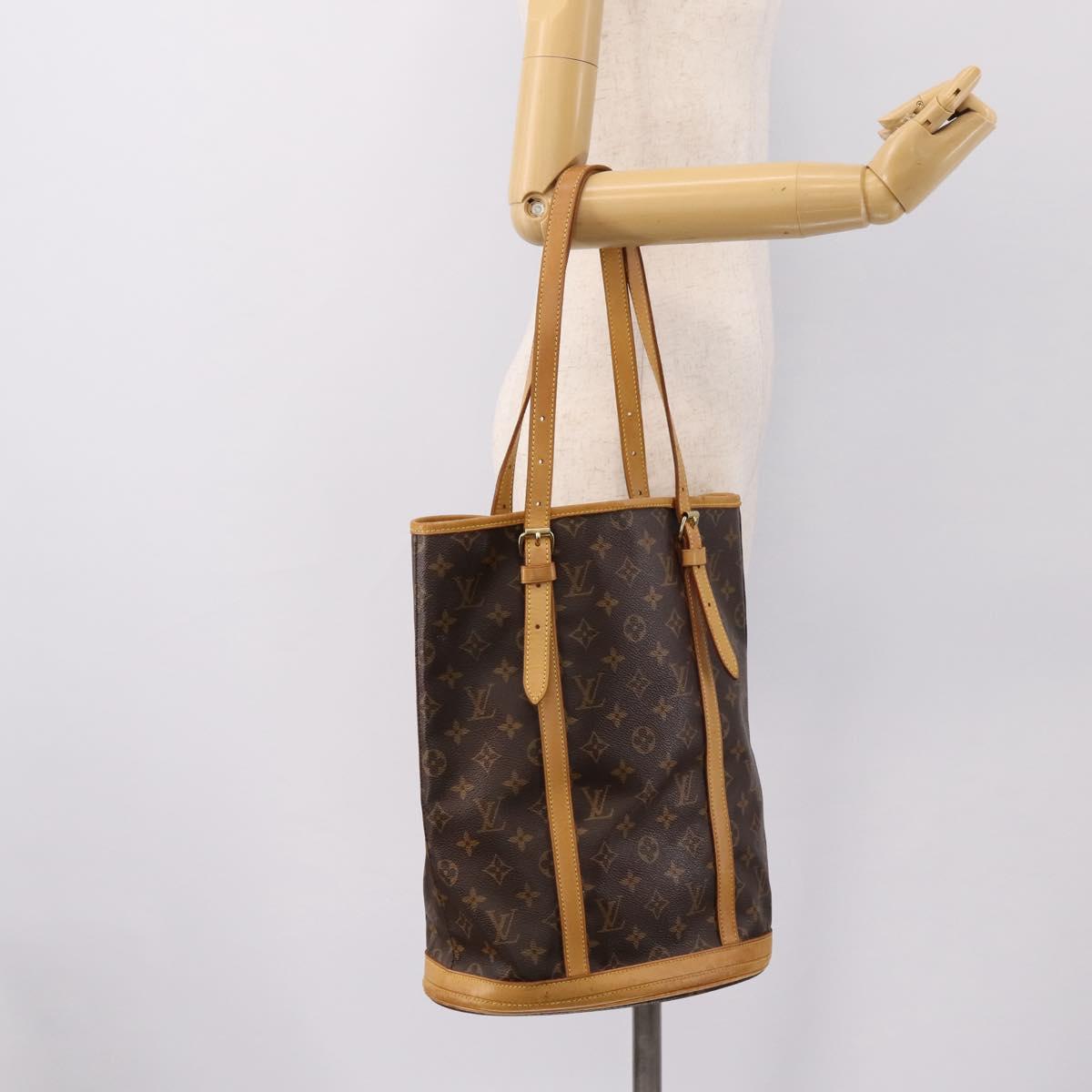 LOUIS VUITTON Monogram Bucket GM Shoulder Bag M42236 LV Auth 202055