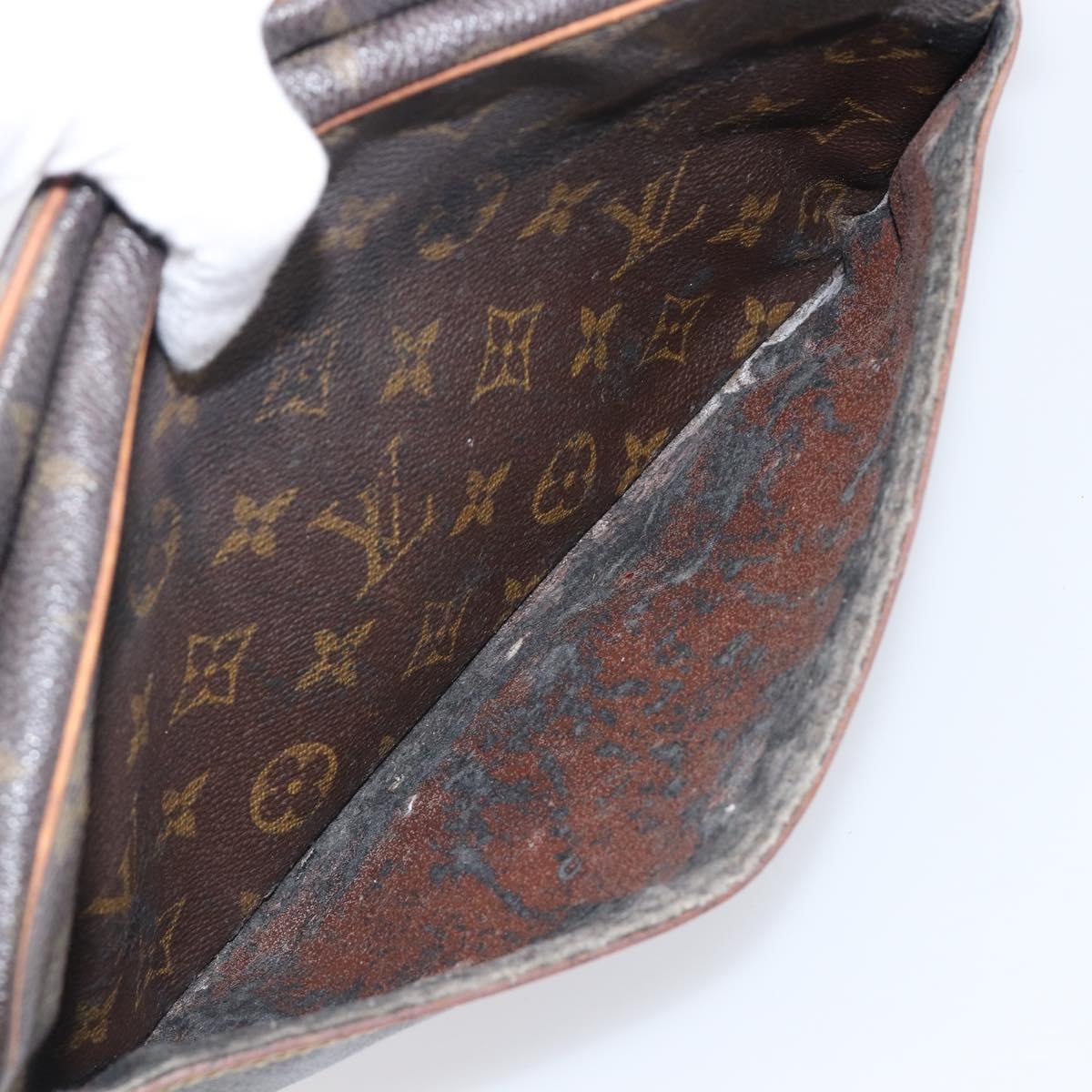 LOUIS VUITTON Monogram Compiegne 28 Clutch Bag M51845 LV Auth 202058
