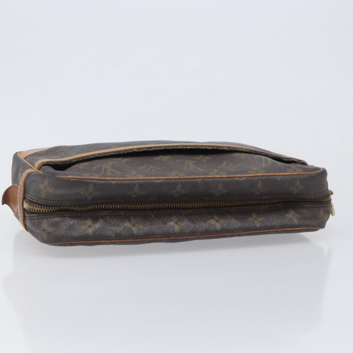 LOUIS VUITTON Monogram Compiegne 28 Clutch Bag M51845 LV Auth 202058