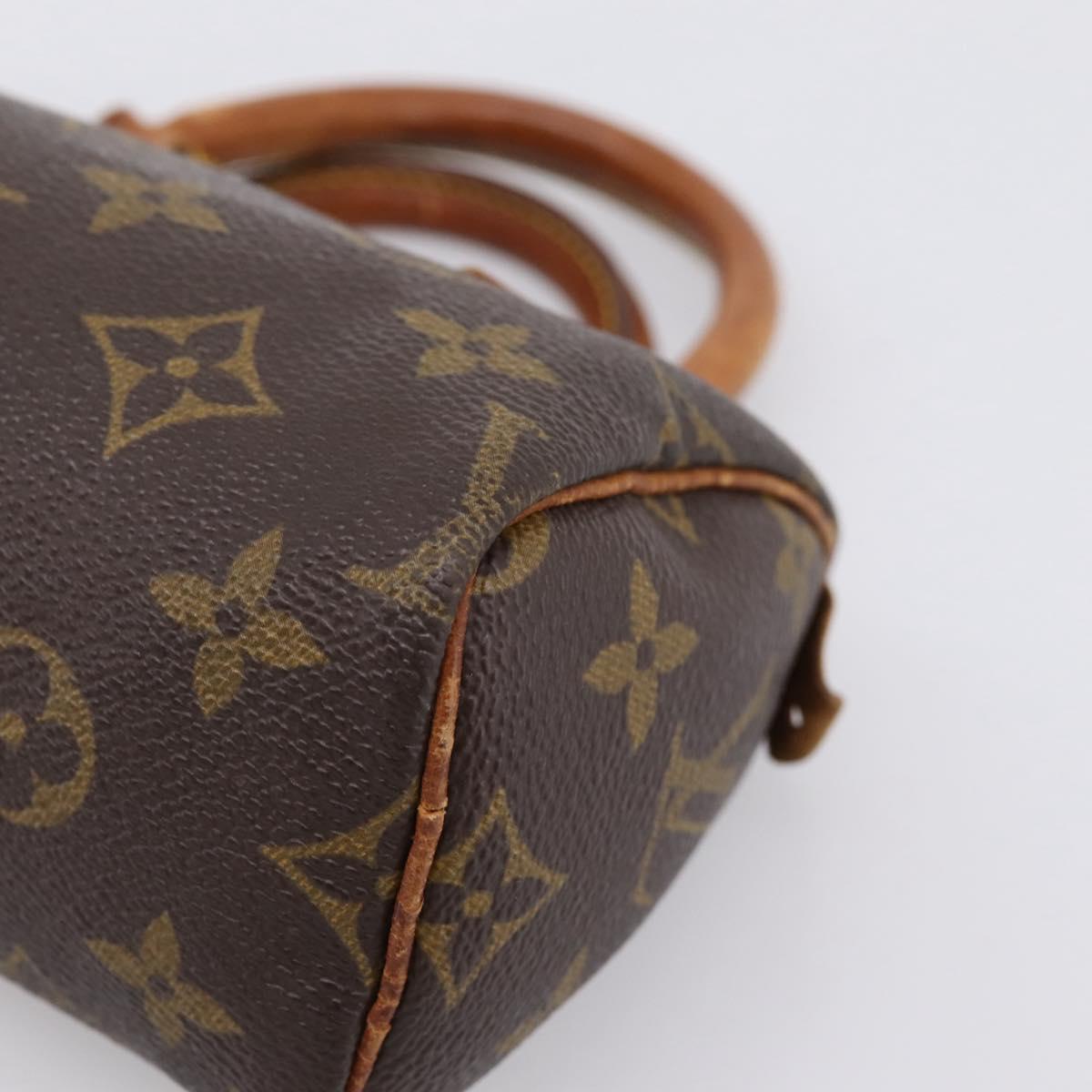 LOUIS VUITTON Monogram Mini Speedy Hand Bag M41534 LV Auth 202066