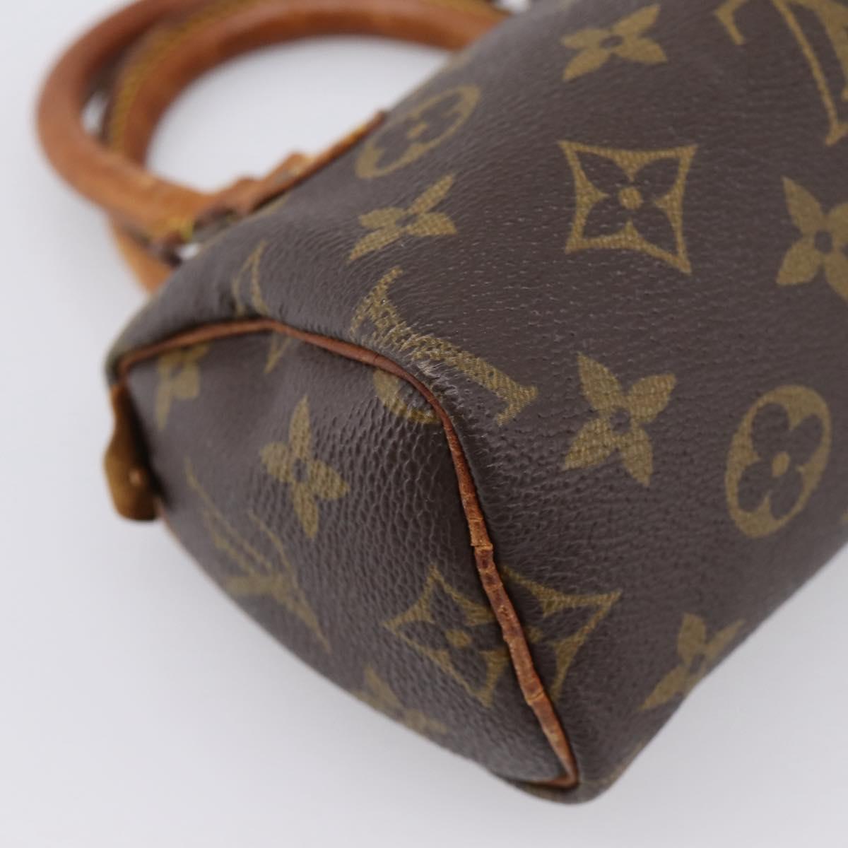 LOUIS VUITTON Monogram Mini Speedy Hand Bag M41534 LV Auth 202066