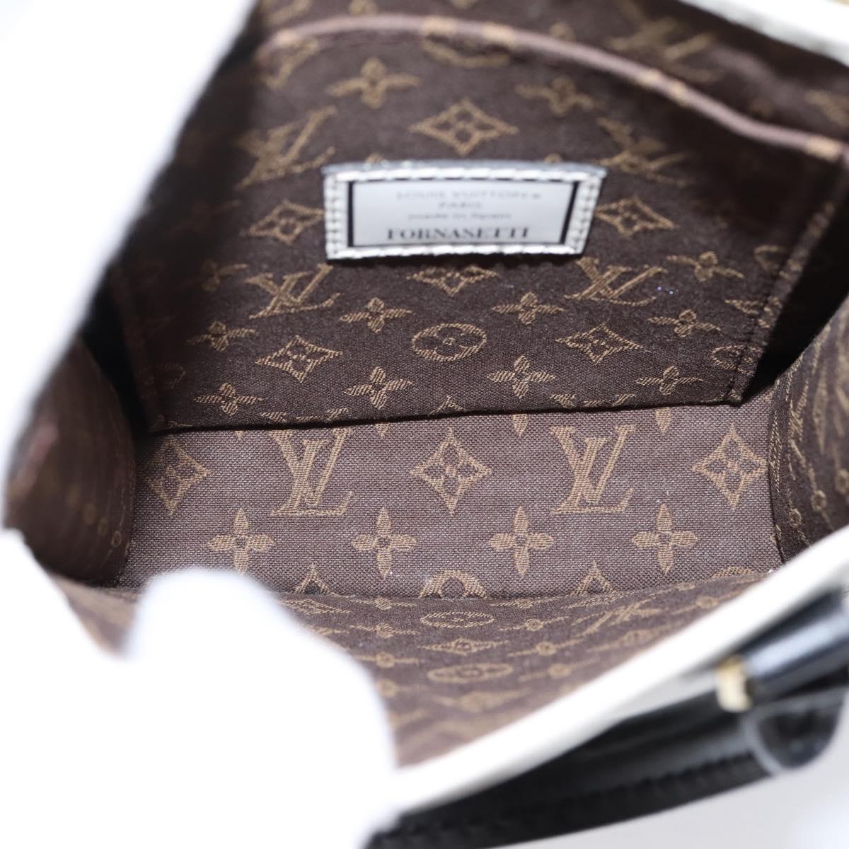 LOUIS VUITTON Monogram Fornasetti Petit Sac Plat Bag M80991 LV Auth 202068SAM