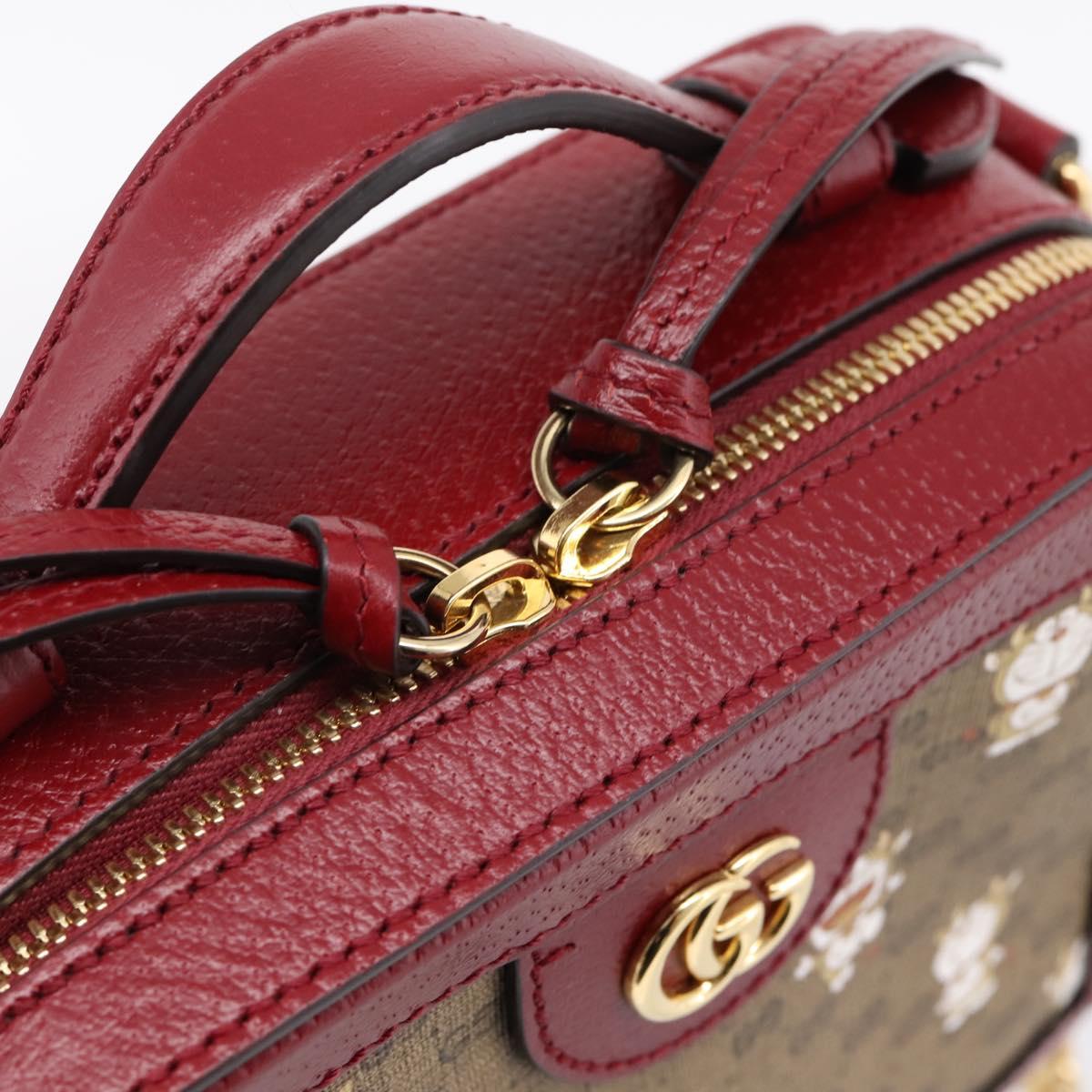 GUCCI Micro GG Supreme Doraemon Collaboration Bag PVC Beige 655596 Auth 202069M